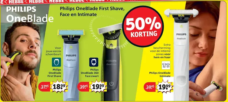 Promotie: Philips OneBlade First Shave