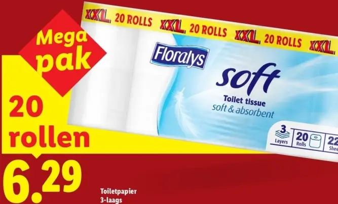 Aanbieding: Floralys Toiletpapier