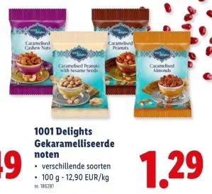 Promotie: Gekaramelliseerde noten