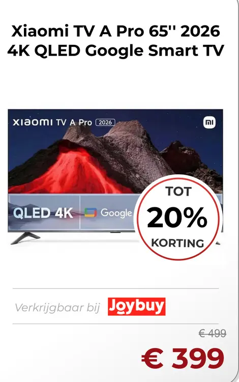 Aanbieding: Xiaomi TV A Pro 65" 2026