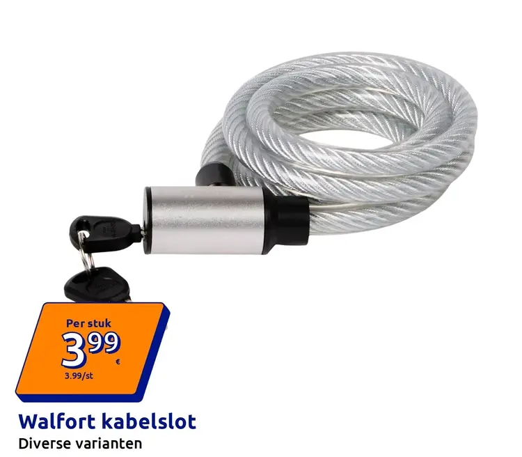Aanbieding: Walfort kabelslot