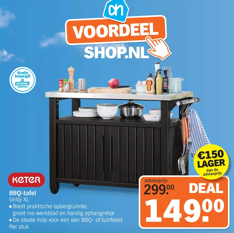 Aanbieding: BBQ-tafel Unity XL