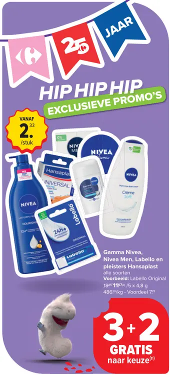 Aanbieding: Gamma Nivea, Nivea Men, Labello en pleisters Hansaplast