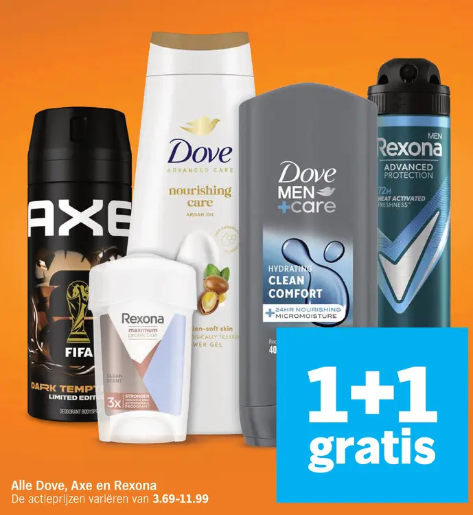 Aanbieding: Dove, Axe en Rexona
