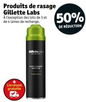 Offre: Produits de rasage
