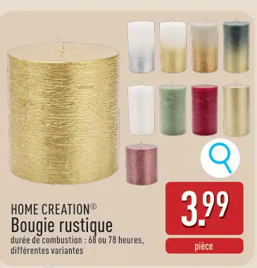 Offre: Bougie rustique