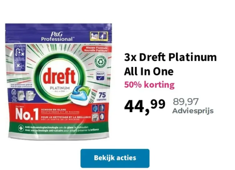 Aanbieding: Dreft Platinum All In One
