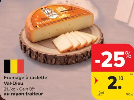 Offre: Fromage à raclette