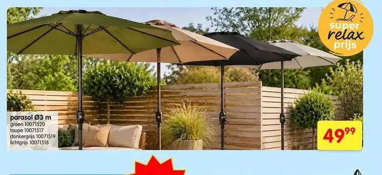 Promotie: parasol