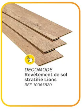 Offre: Parquet stratifié decomode lions nancy 4 côtés rainure en v 8mm 1.995m²