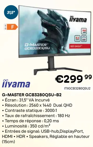 Offre: G-master gcb3280qsu-b2