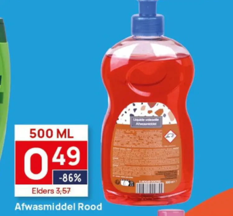 Aanbieding: Afwasmiddel Rood