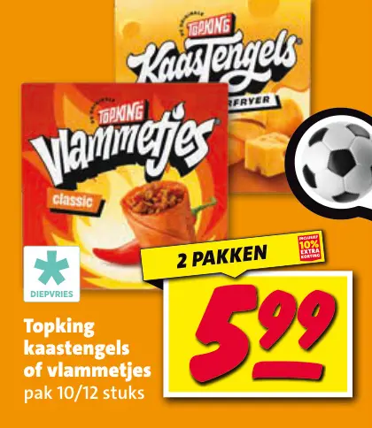 Aanbieding: kaastengels of vlammetjes