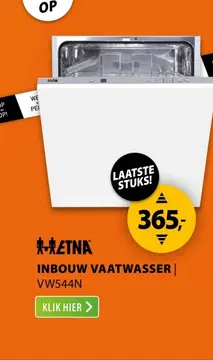Aanbieding: Inbouw vaatwasser vw544n
