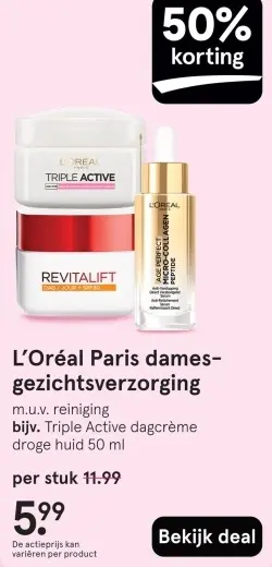 Aanbieding: dames-gezichtsverzorging