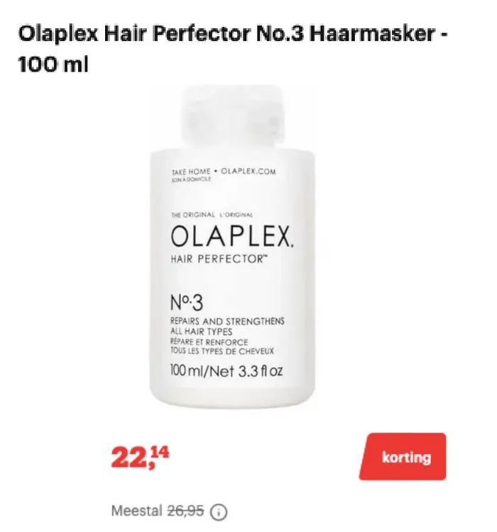 Aanbieding: Olaplex Hair Perfector No.3 Haarmasker