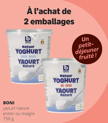 Offre: Yaourt nature