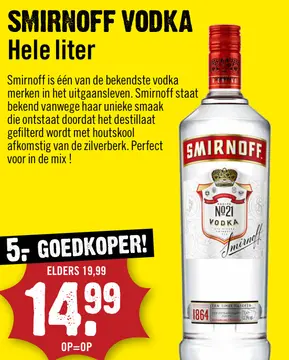 Aanbieding: Smirnoff vodka