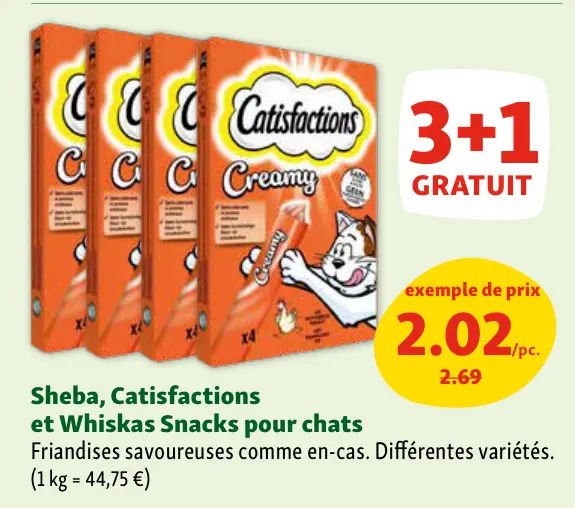 Offre: Snacks pour chats