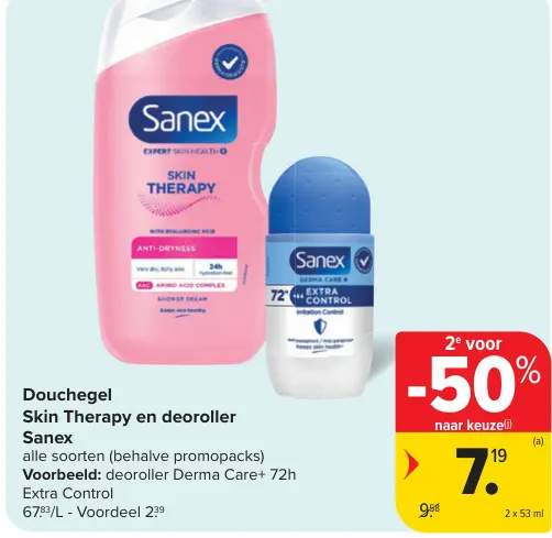 Promotie: Douchegel Skin Therapy en deoroller