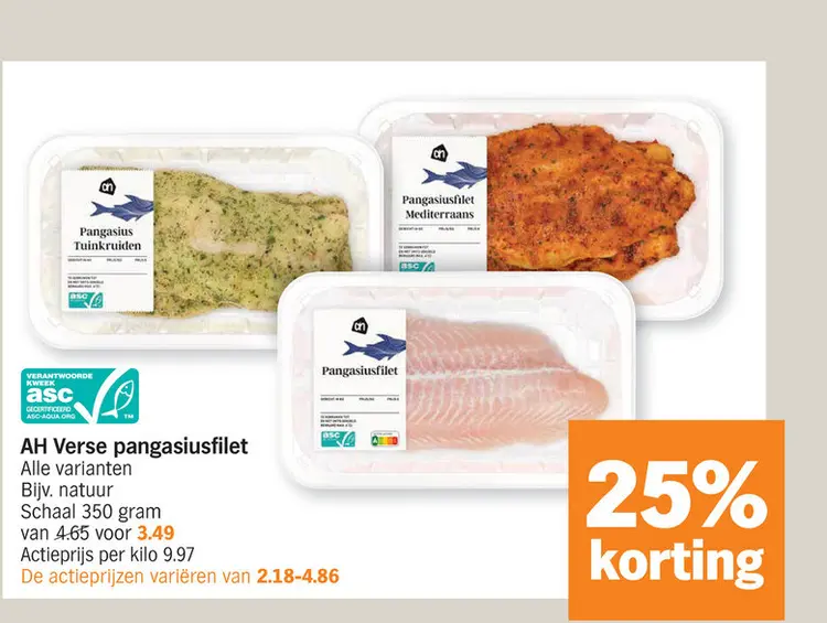 Promotie: Verse pangasiusfilet