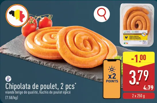Offre: Chipolata de poulet