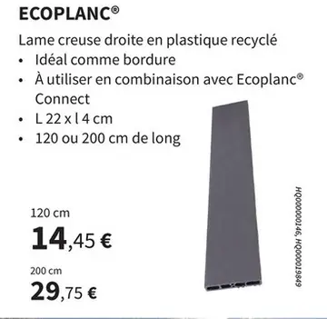 Offre: Ecoplanc®