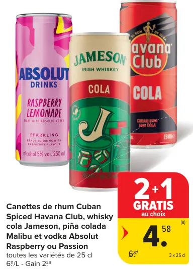 Offre: Boissoins mélangées