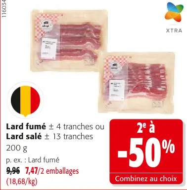 Offre: Lard fumé ou Lard salé
