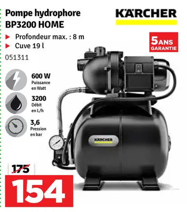 Offre: Pompe hydrophore BP3200 HOME