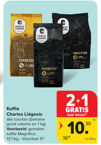 Aanbieding: Koffie Charles Liégeois