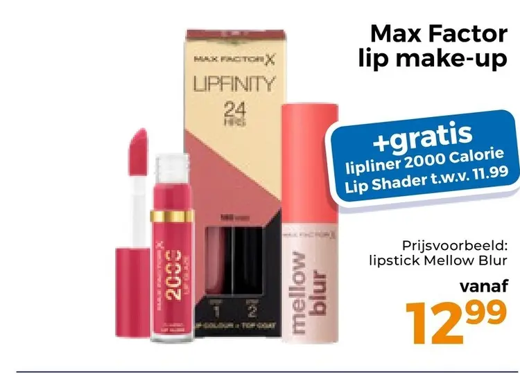 Aanbieding: Max Factor lip make-up