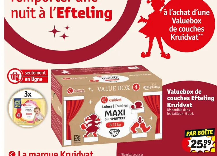 Offre: Valuebox de couches Efteling
