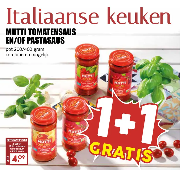 Aanbieding: Tomatensaus en/of Pastasaus