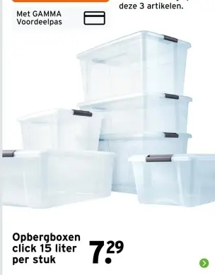 Aanbieding: Opbergboxen click