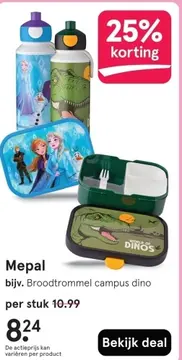 Aanbieding: Mepal Broodtrommel campus dino