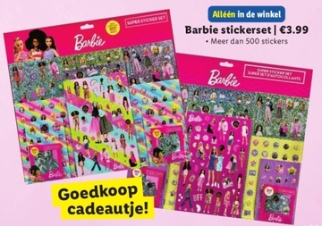 Aanbieding: Barbie stickerset