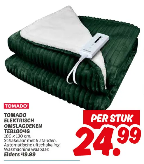 Aanbieding: Elektrisch omslagdeken TEB1804G
