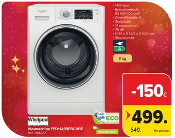 Aanbieding: Wasmachine FFD11469EBCVBE