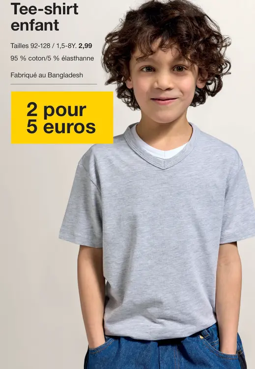 Offre: Tee-shirt enfant