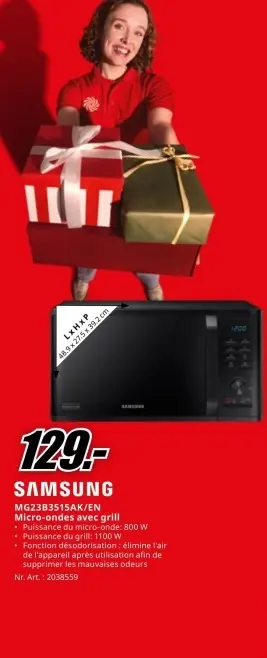 Offre: Micro-ondes avec grill