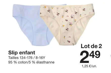 Offre: Slip enfant