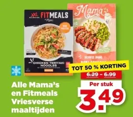 Mama's en Fitmeals Vriesverse maaltijden