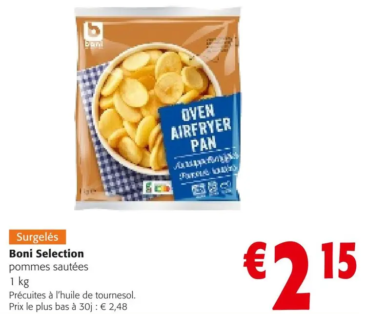 Offre: Pommes sautées
