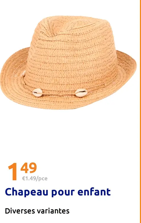Offre: Chapeau pour enfant