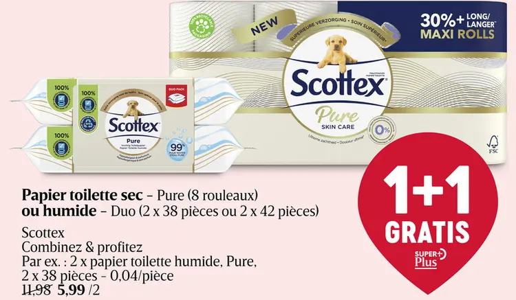 Offre: Papier toilette sec ou humide