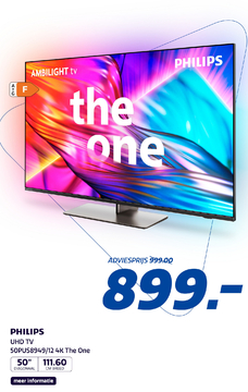Aanbieding: Philips 50PUS8949/12 4K The One Ambilight TV