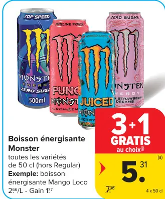 Offre: Boisson énergisante