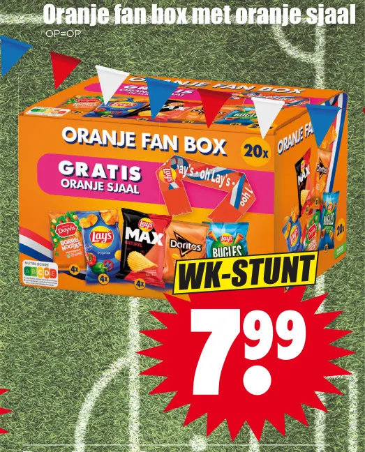 Aanbieding: Oranje fan box