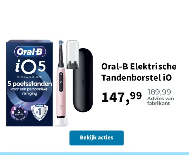 Promotie: Elektrische Tandenborstel iO